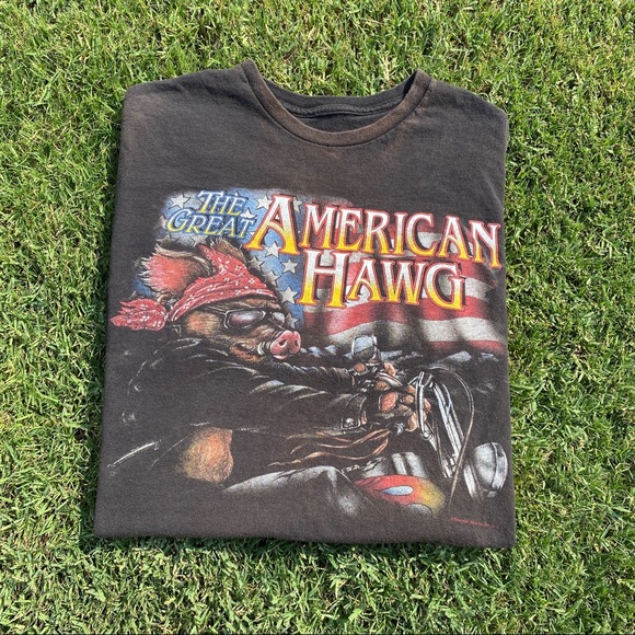 Vintage American Hawg Motorcycle tee - Picture 1 of 4